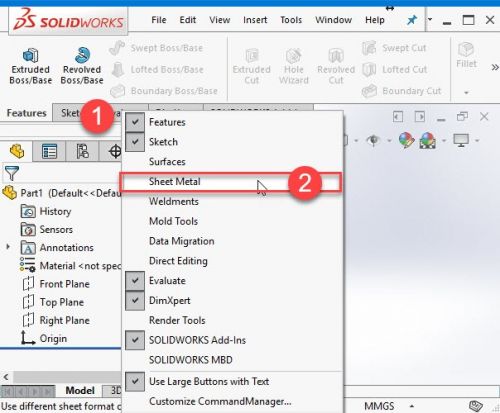 آموزش Sheet Metal در سالیدورک